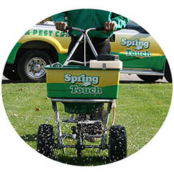 Chaska spring touch lawn and pest control company lawn truck